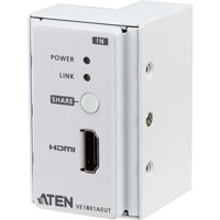 VE1801AEUT 4K HDMI über HDBaseT-Lite Transmitter mit PoH und einem EU-Wandplatten Design von ATEN VE1801AEUT 4K HDMI über HDBaseT-Lite Transmitter mit PoH und einem EU-Wandplatten Design von ATEN