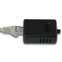Dualsensor für Temperatur und Luftfeuchtigkeit von Gude mit RJ-45 Buchse für Kabel bis 40m.